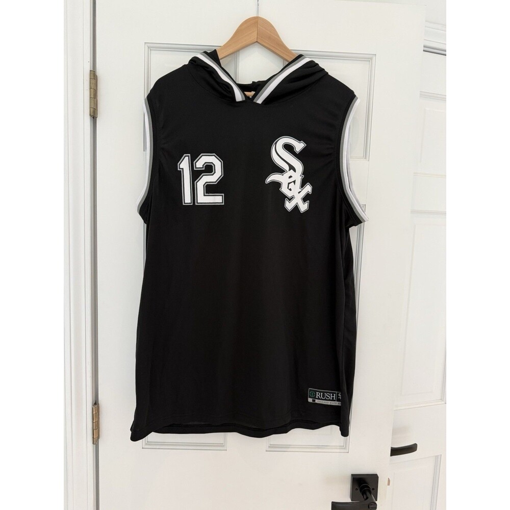 chicago white sox Colson Montgomery #12 Hooded Sleeveless Men’s Jersey Size Xl